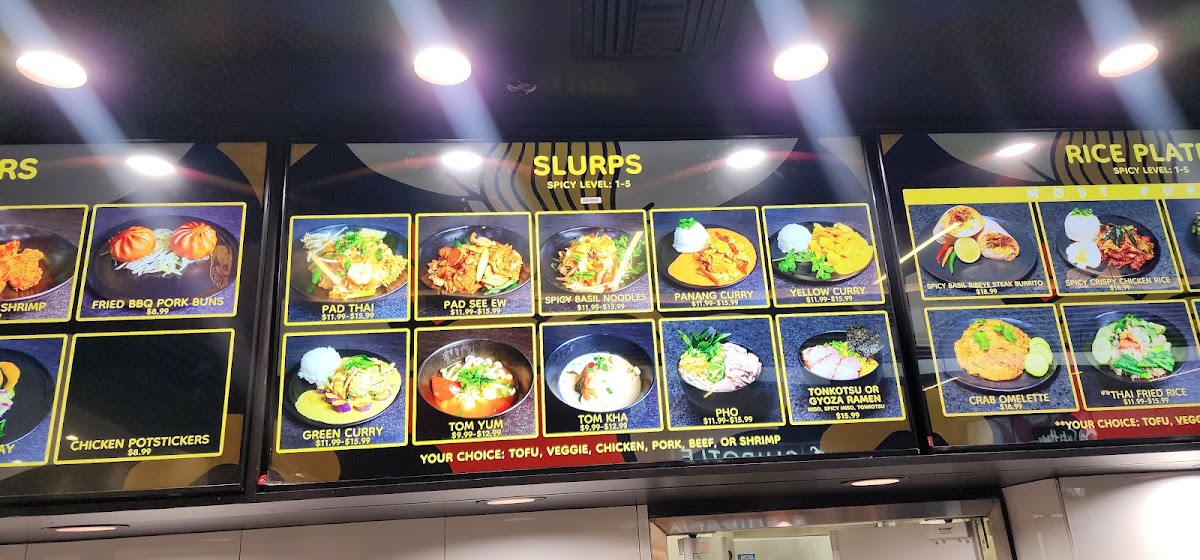 Slurp menu board