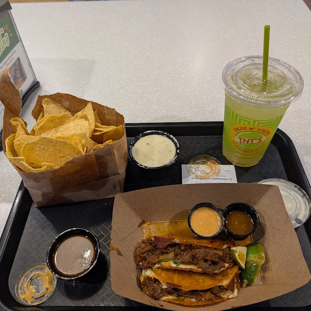 Tacos Chips and Queso