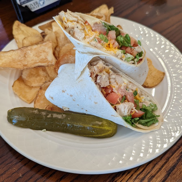 Grilled Chicken Wrap with House Chips
