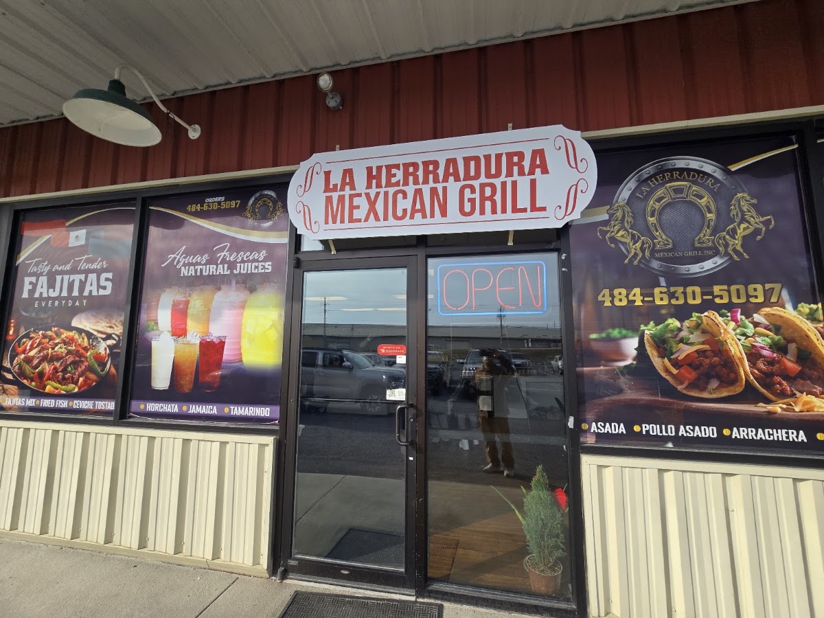 La Herradura Mexican Grill menu board