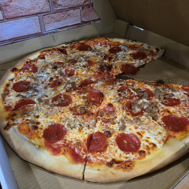 Pepperoni and Sausage Pizza