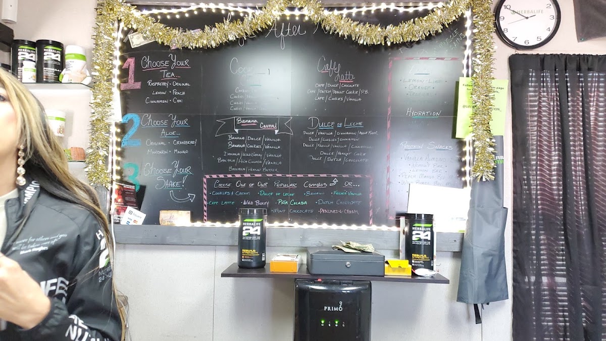 Life After Nutrition menu board