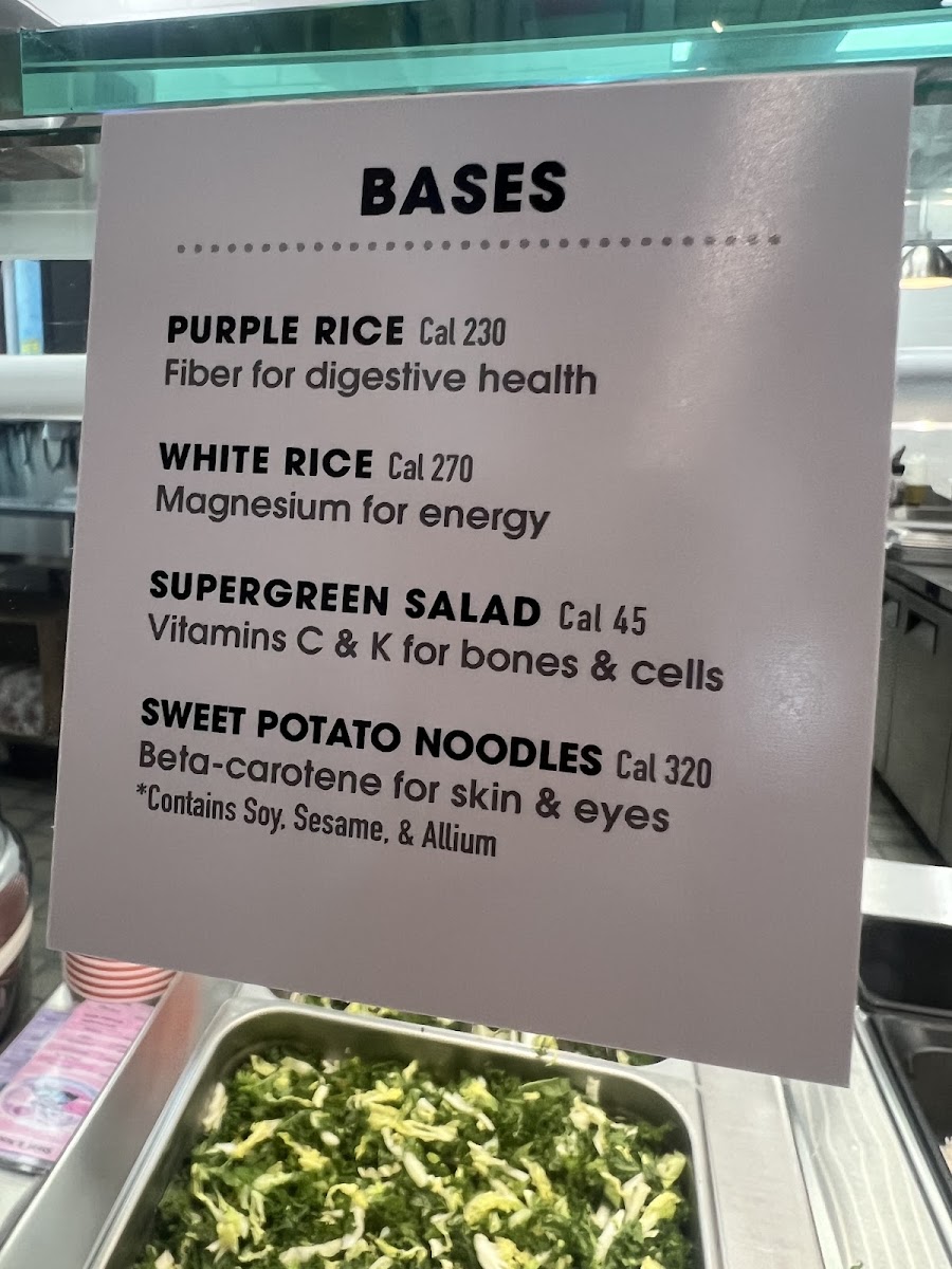 BIBIBOP Asian Grill menu board