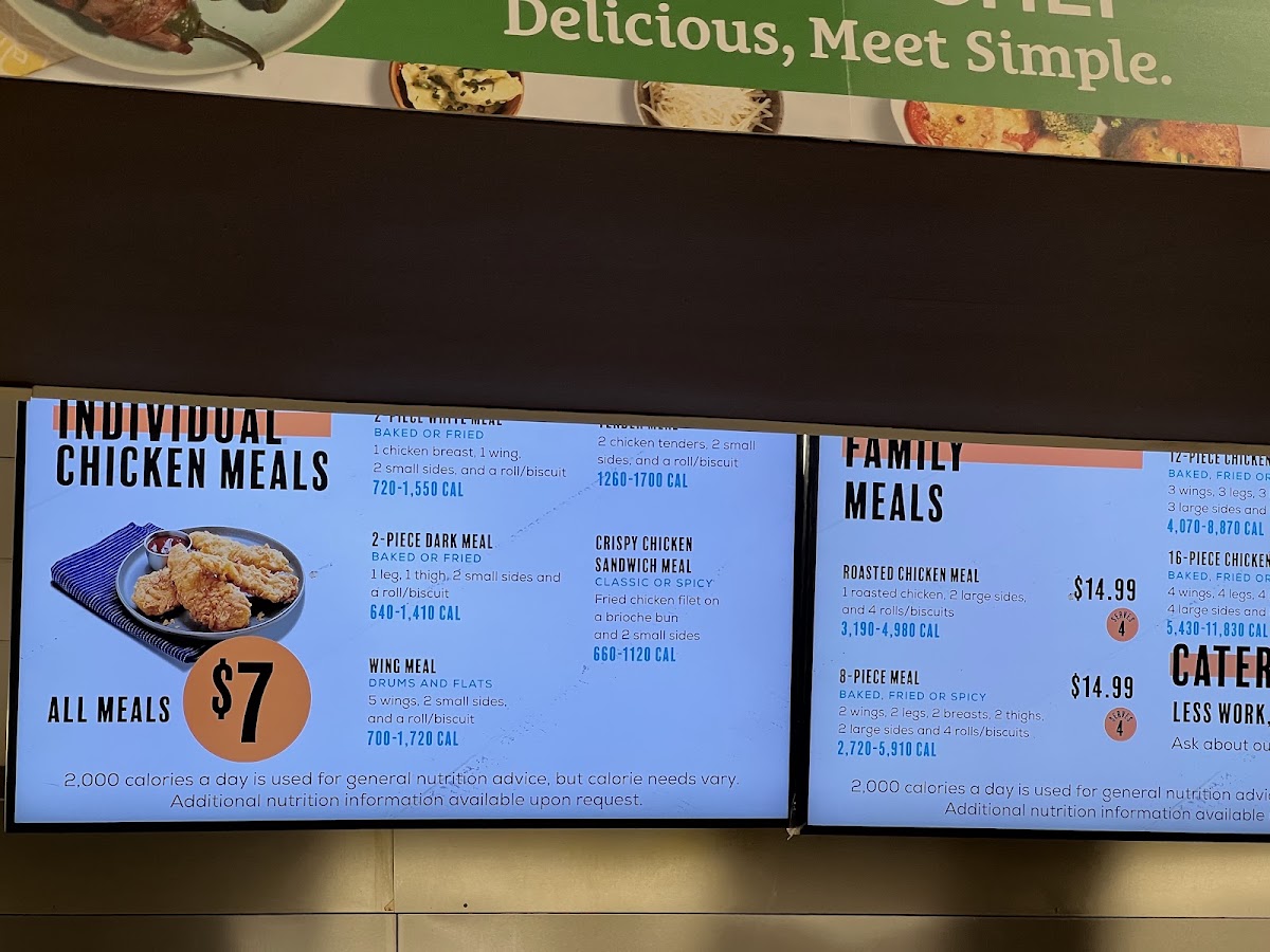 Burns Bistro menu board