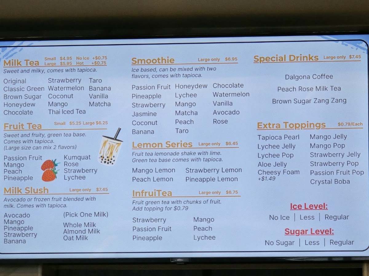 Kyushu menu board