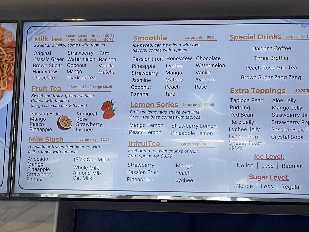 Kyushu menu board