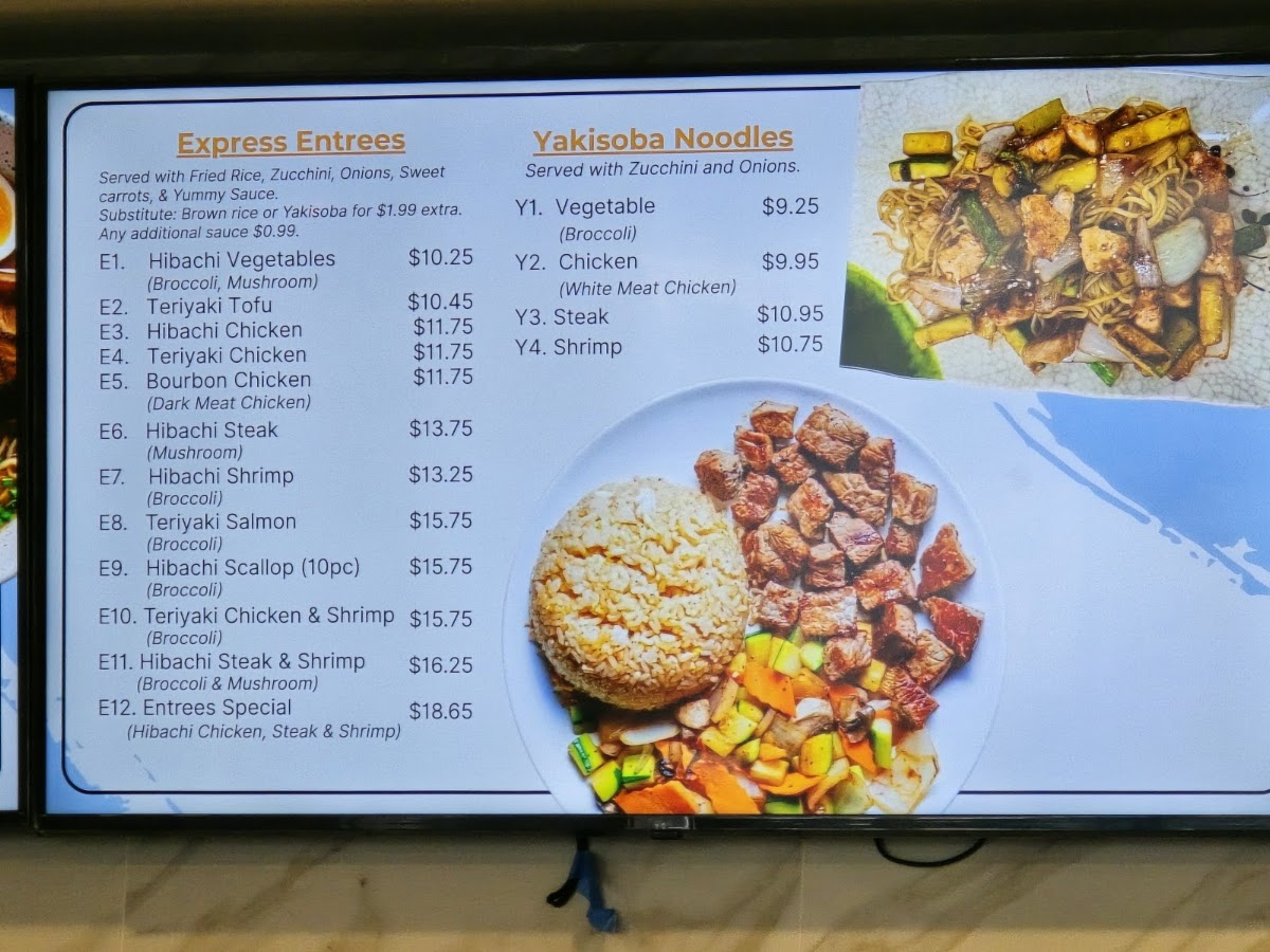 Kyushu menu board