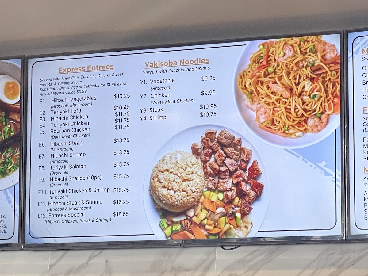 Kyushu menu board