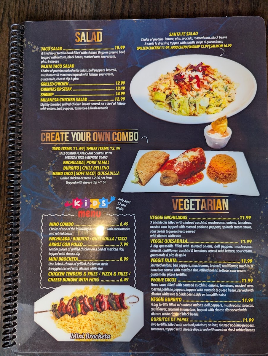 El Rey Tacos & Tequila menu board