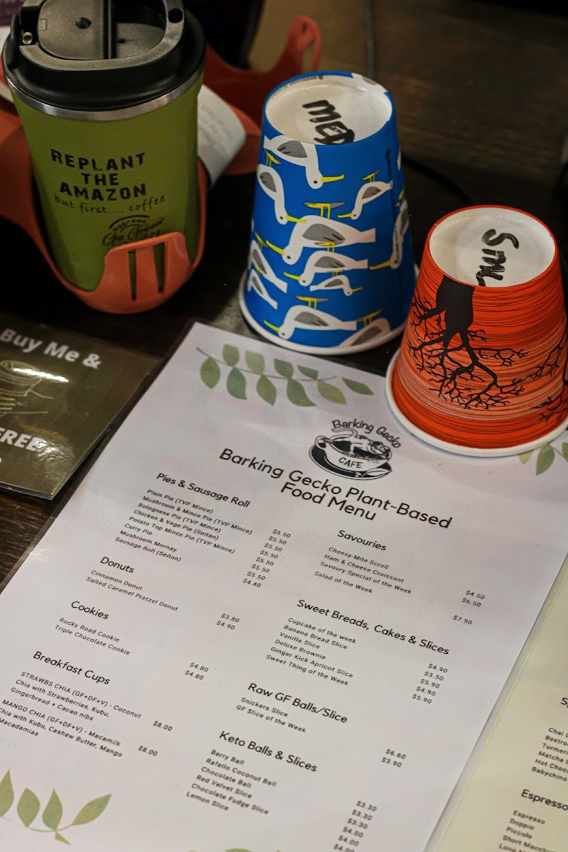 The Greenlife Cafe menu board