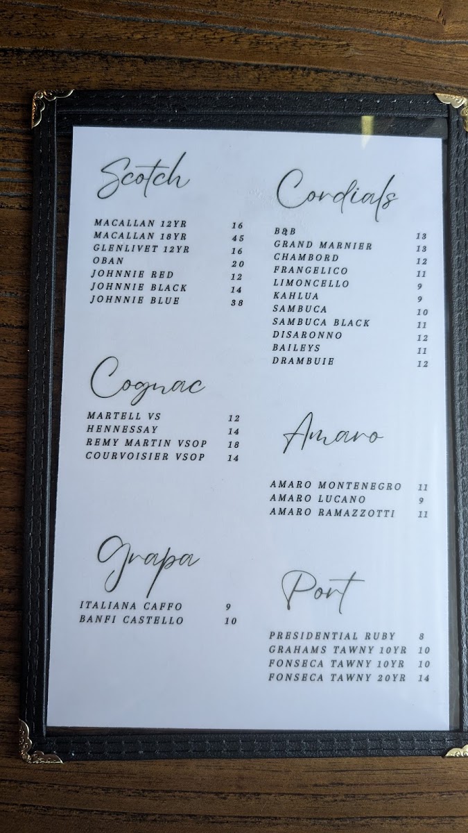 B.I.B - Better in Bethel Restaurant menu board