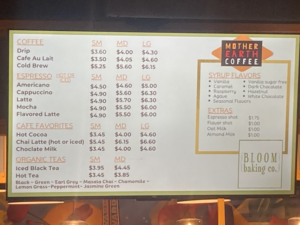 Made of KC Food Hall menu board