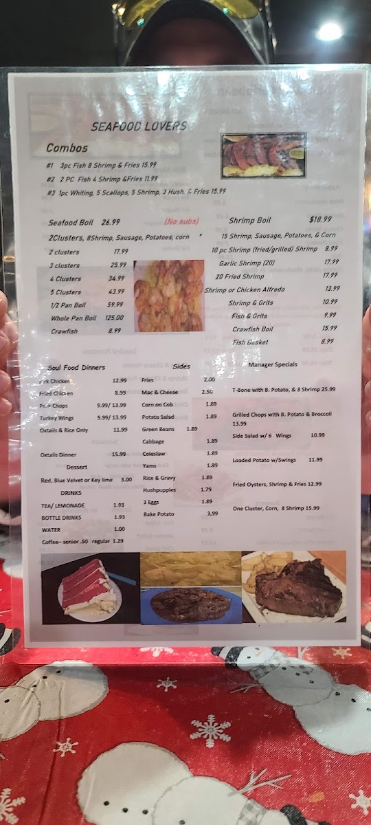 Barnwell Caribbean menu board
