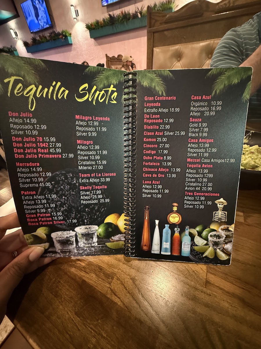 Taco Mexicalis New Town menu board
