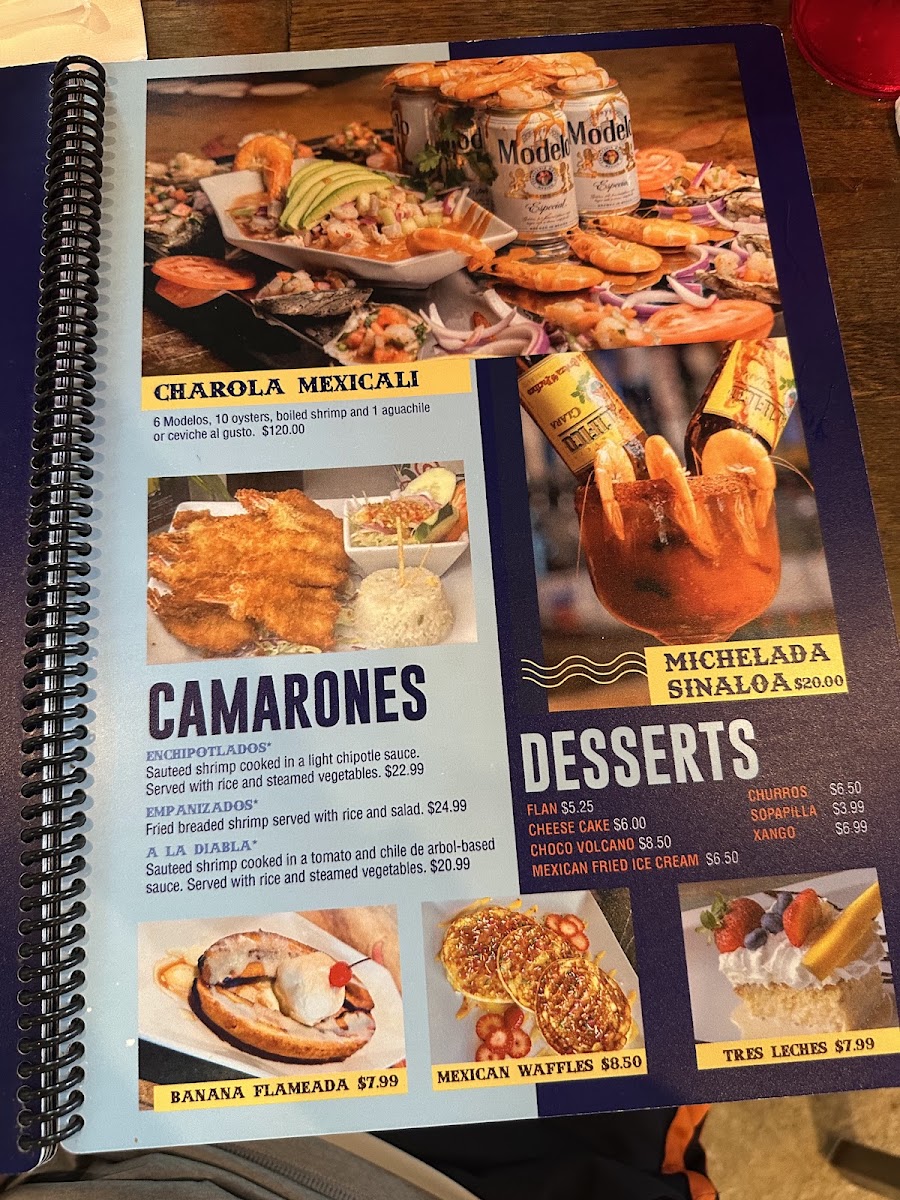 Taco Mexicalis New Town menu board