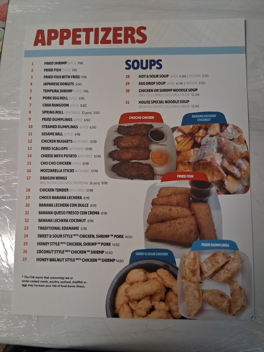 Japanese Poke & Sushi Restaurant menu board