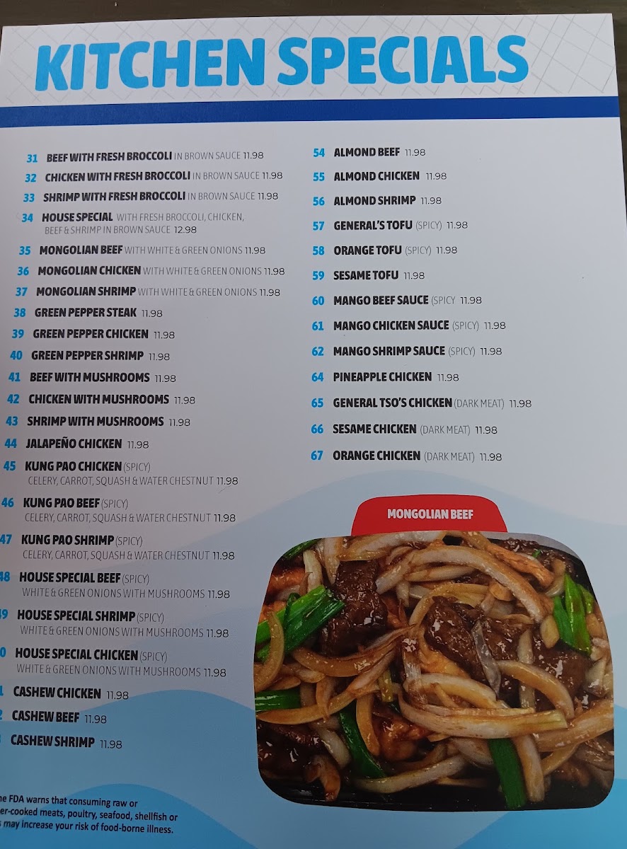 Japanese Poke & Sushi Restaurant menu board