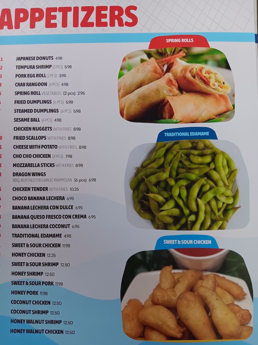Japanese Poke & Sushi Restaurant menu board
