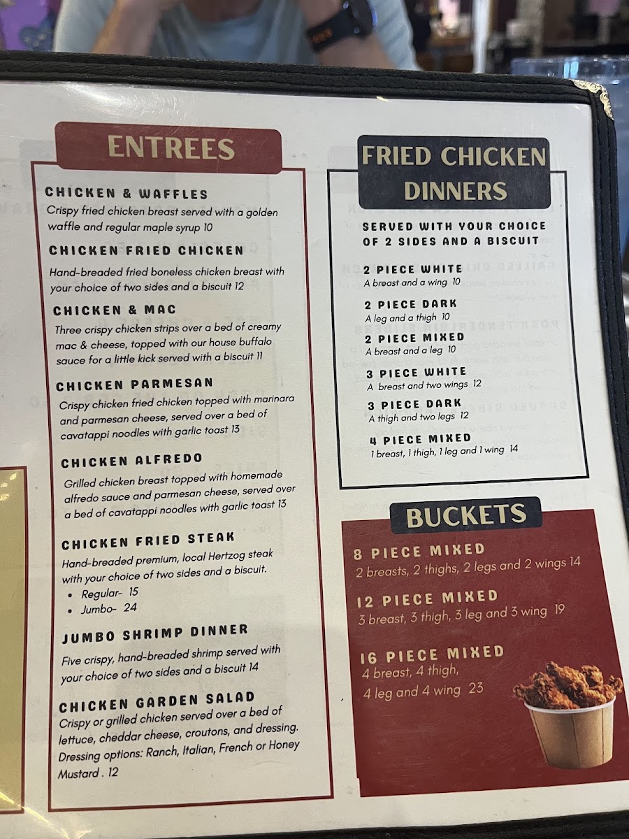 Outpost Chicken House menu board
