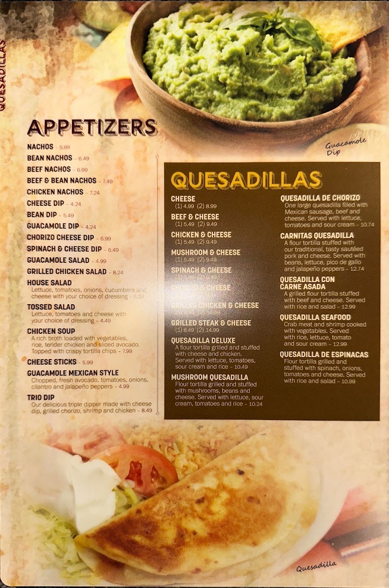 Plaza Maya 2 menu board