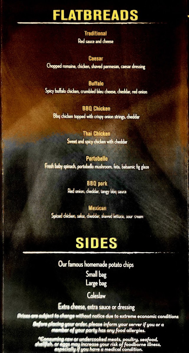 Wrap City Sandwich Company menu board
