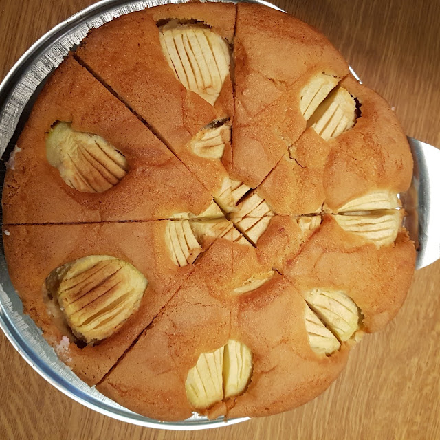 Gedeckte Apfelkuchen