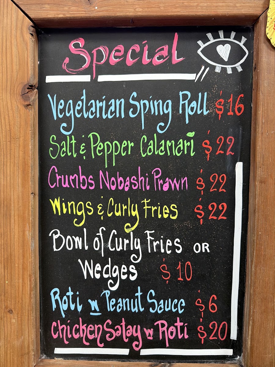 The Reaper by Anastasis menu board