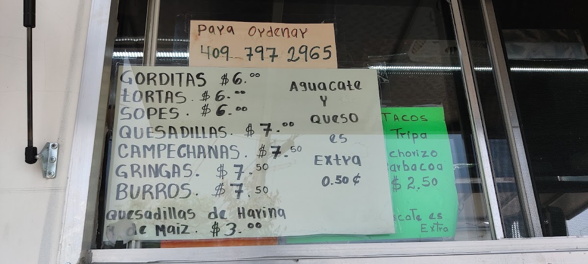 Tacos Jalisco | Food Truck menu board