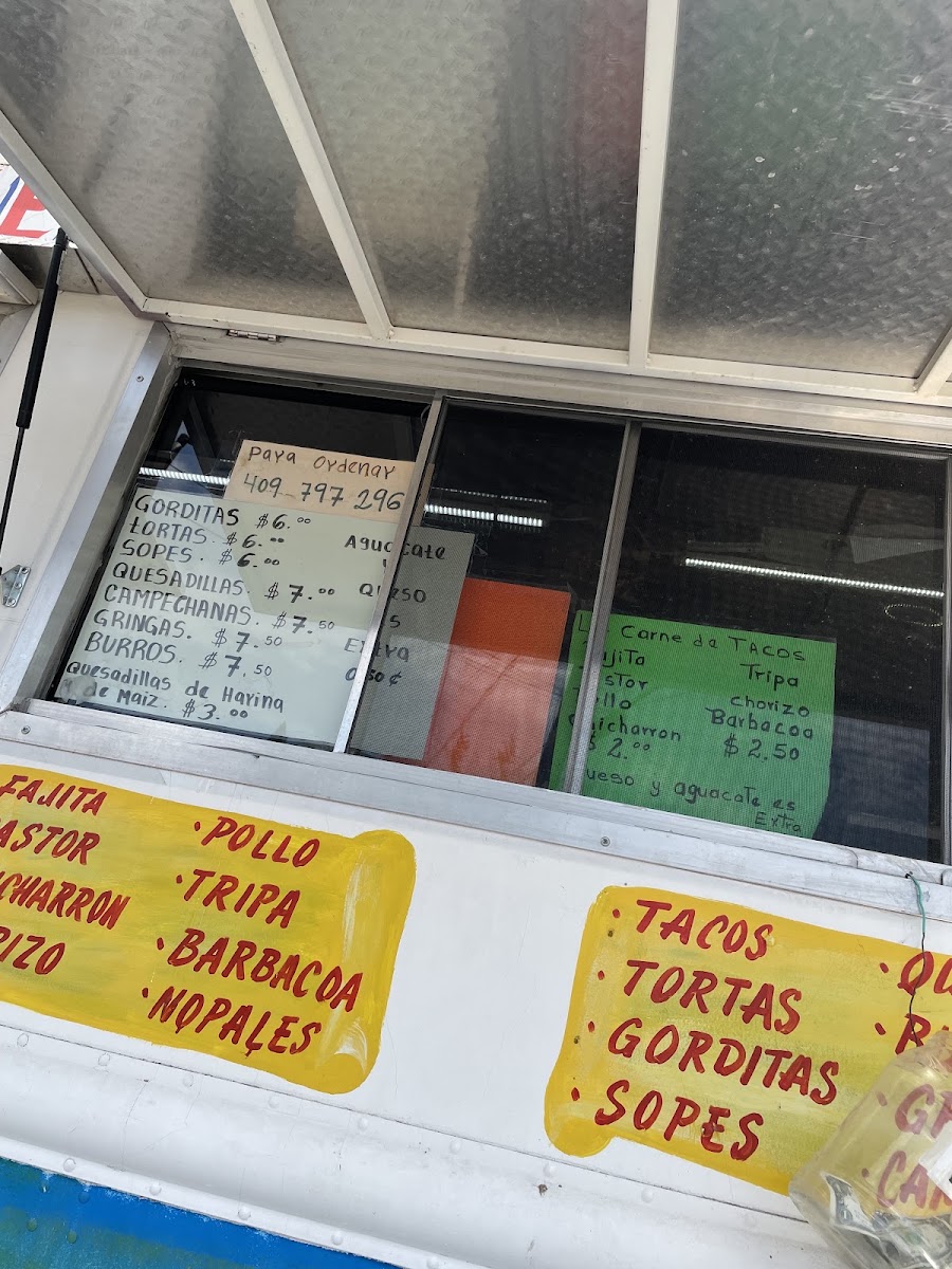 Tacos Jalisco | Food Truck menu board