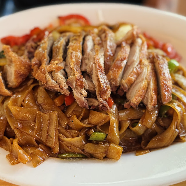 Drunken Noodles with Crispy Duck