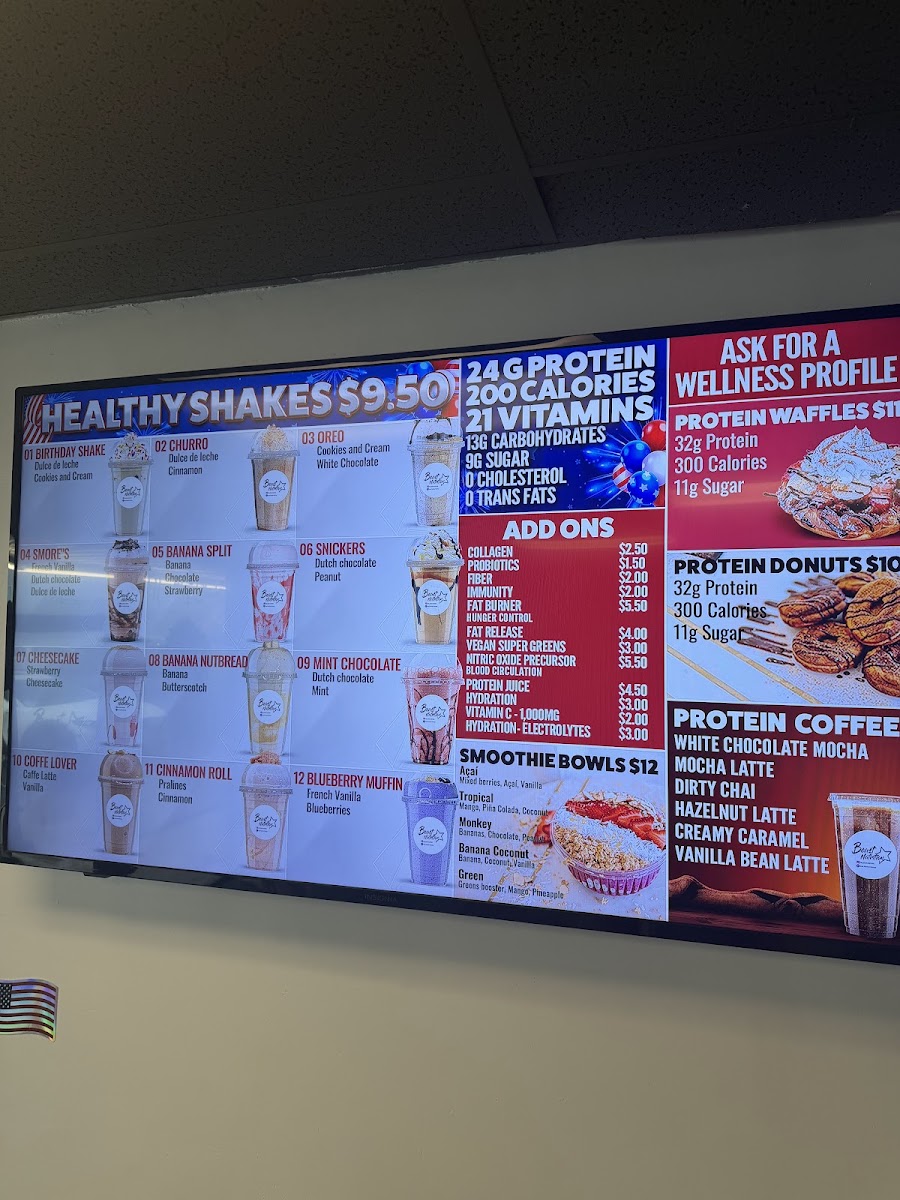 Beast Nutrition Bastrop menu board