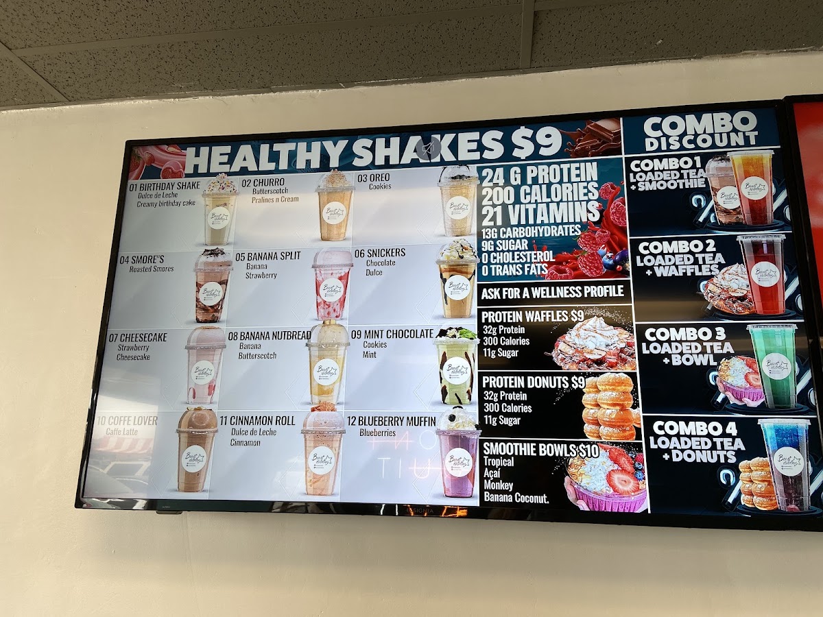 Beast Nutrition Bastrop menu board