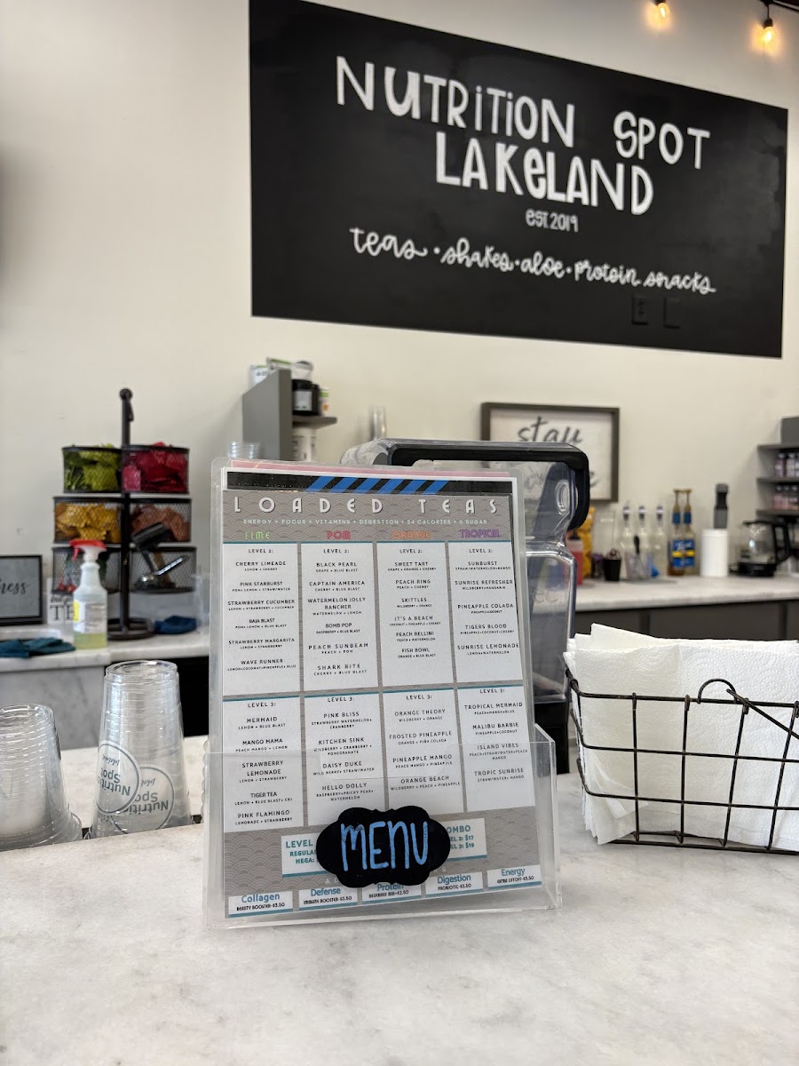 Nutrition Spot - Lakeland menu board