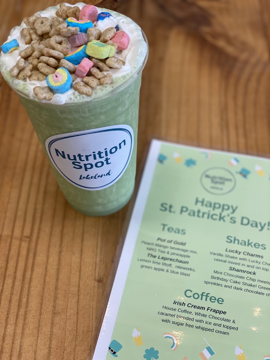 Nutrition Spot - Lakeland menu board