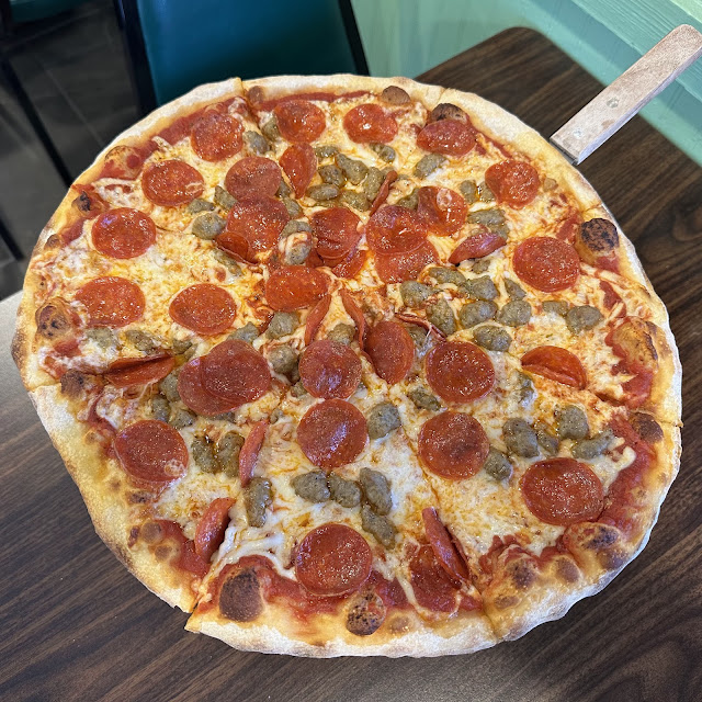 Pepperoni and Mushroom Pizza