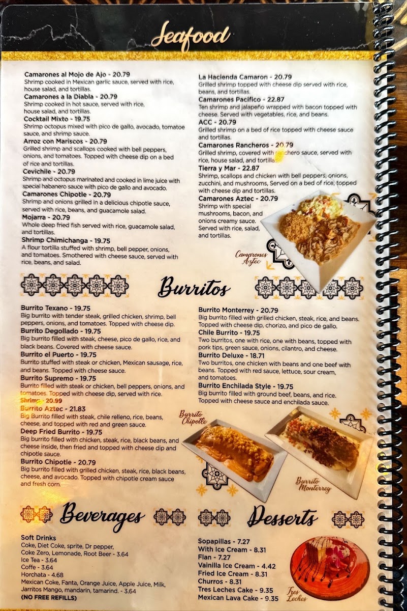 Aztec Urban MX menu board