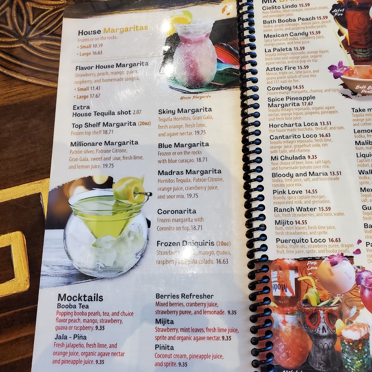 Aztec Urban MX menu board