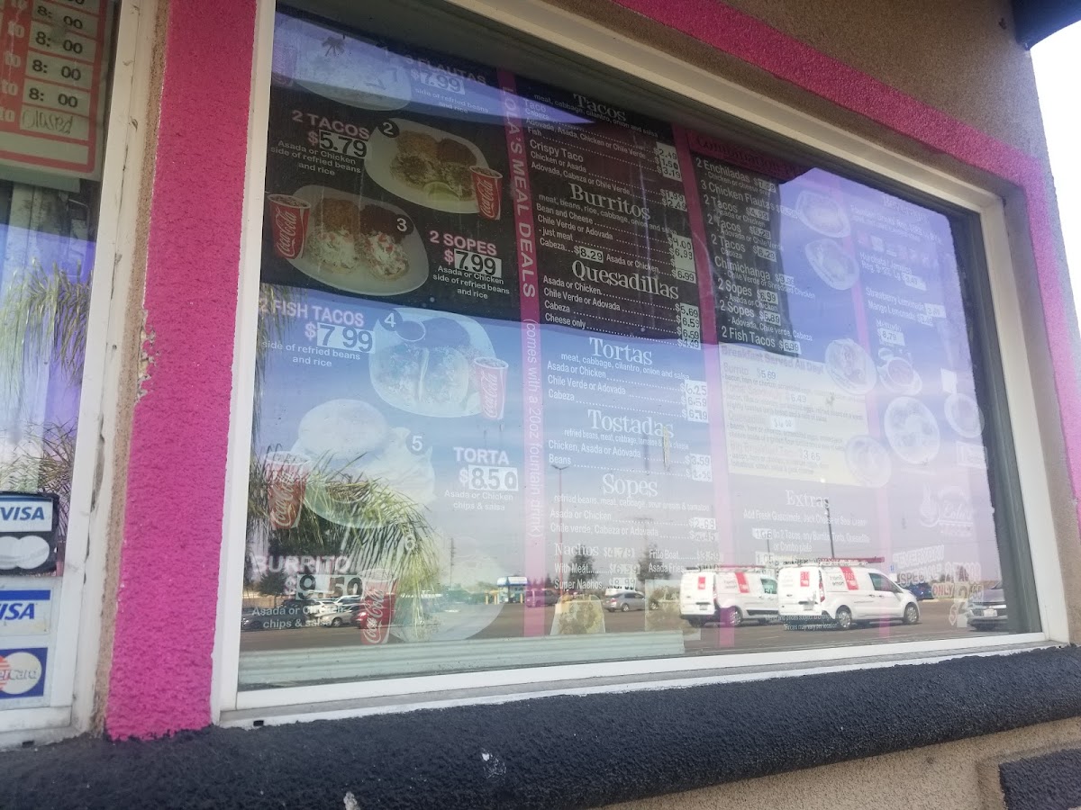 Lola’s menu board