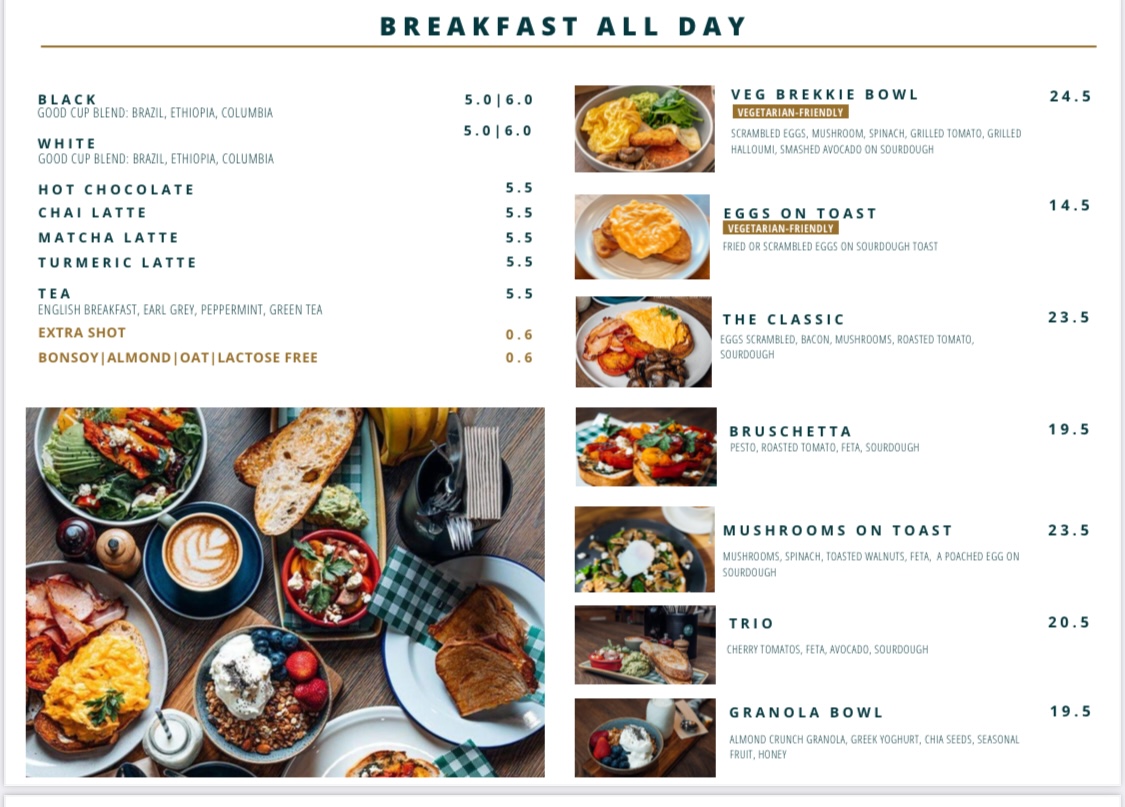 CM&Co. Café - Roasters menu board
