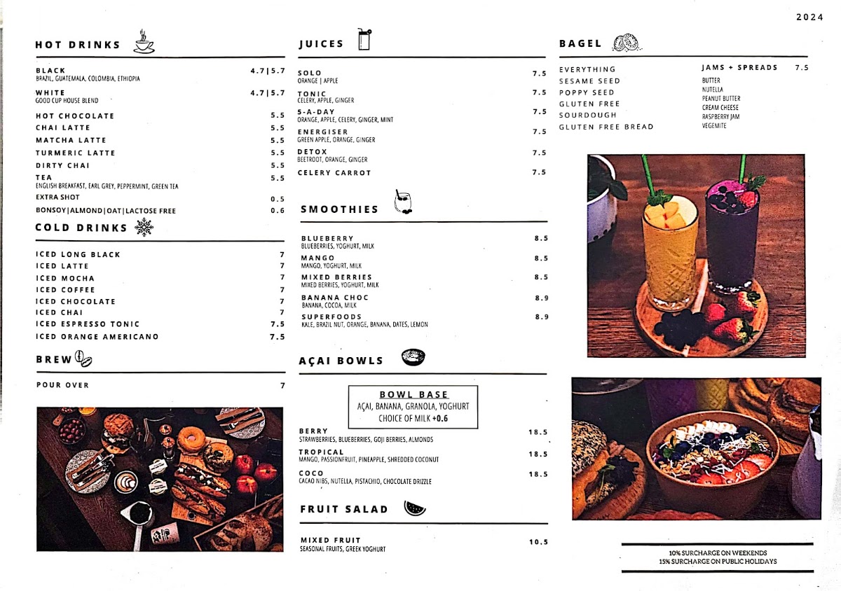 CM&Co. Café - Roasters menu board