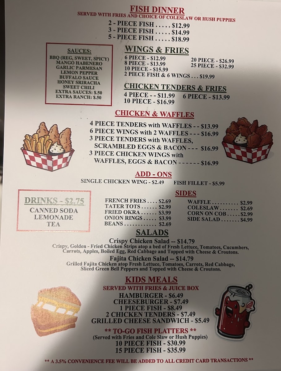 Nova’s Cafe & Grill menu board