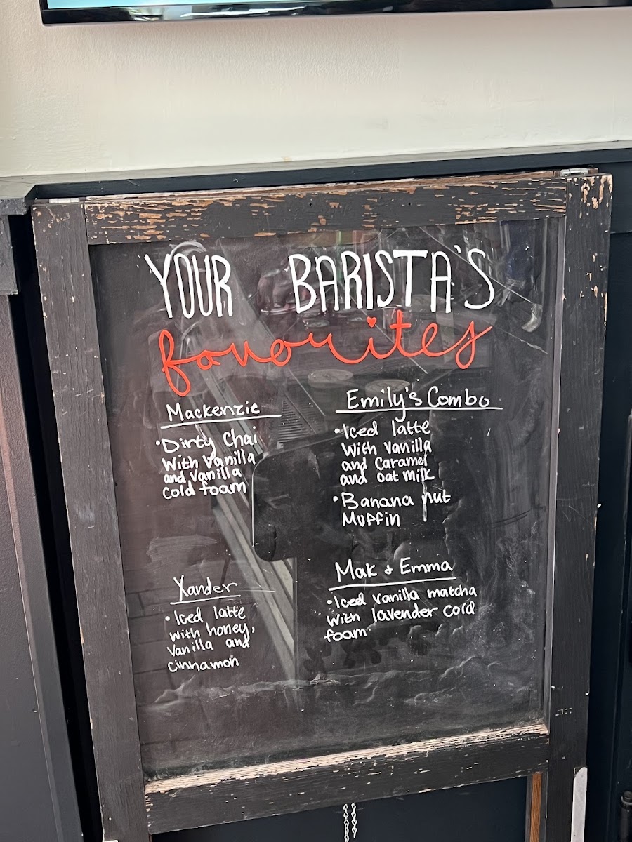 Myth & Legend menu board