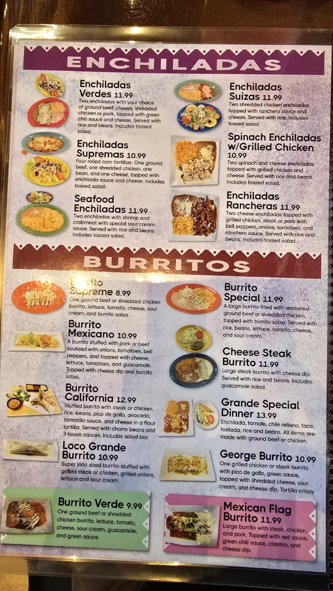 Mi Pueblo Restaurant Walnut menu board