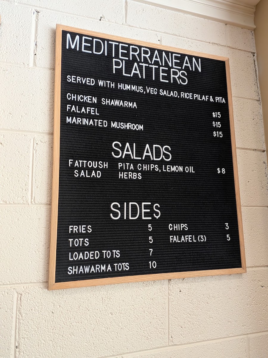 Keystone Breakfast & Lunch menu board