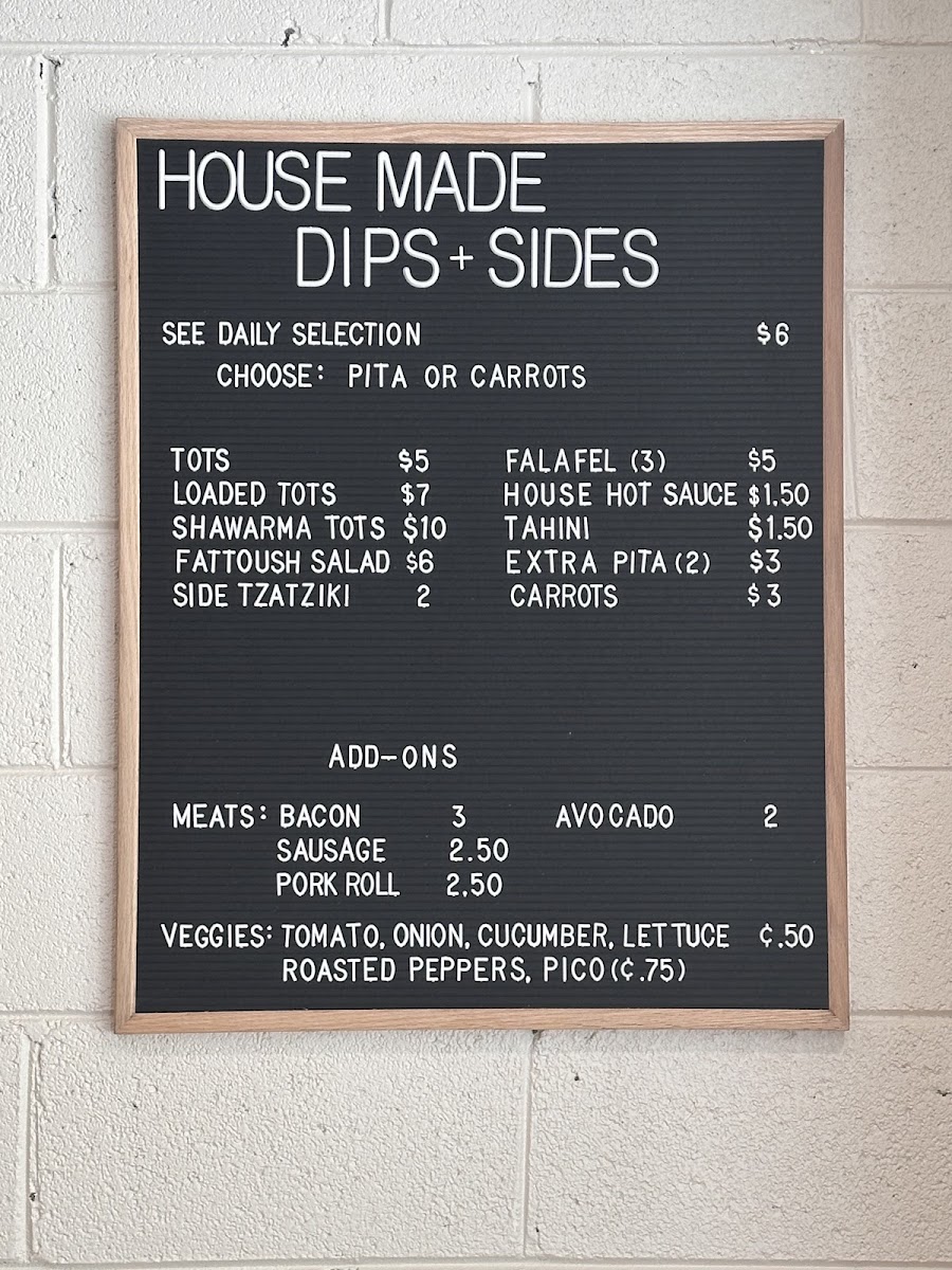 Keystone Breakfast & Lunch menu board
