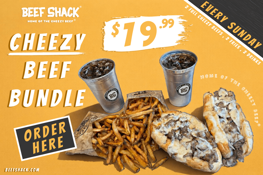 Beef Shack menu board