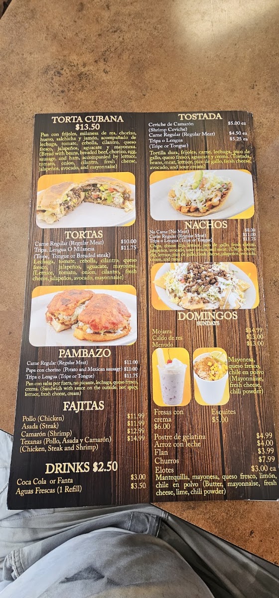 Fashion taco LLC menu board