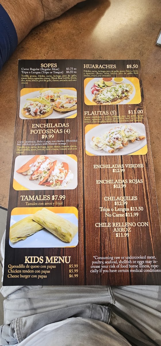 Fashion taco LLC menu board