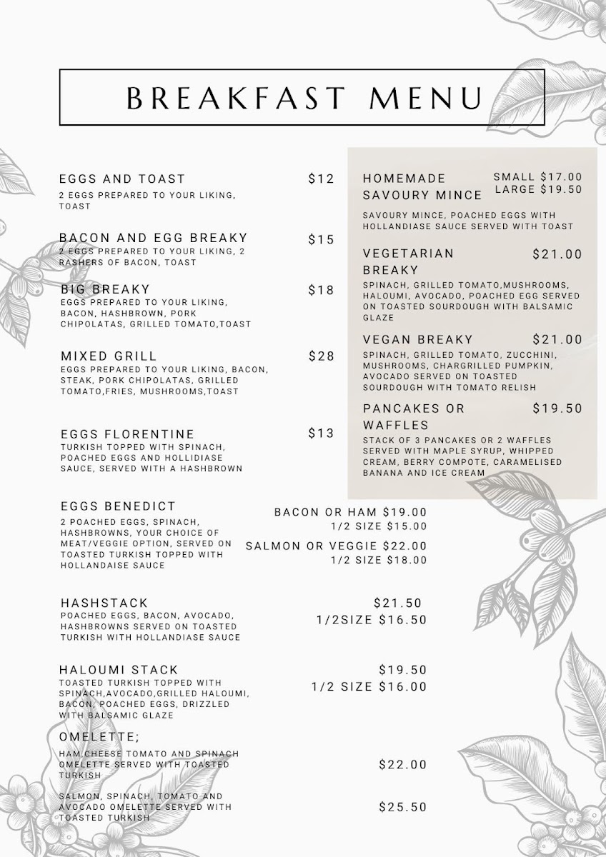 Brewlicious menu board
