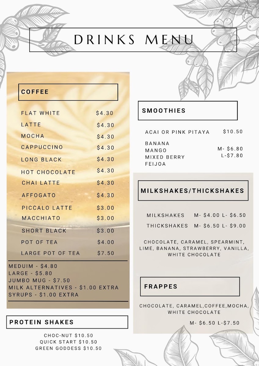 Brewlicious menu board